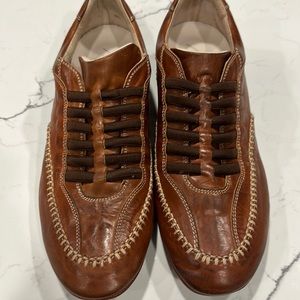 Bacco Bucci "Conklin" Brown Genuine Leather Sport Shoes 9.5 Men’s